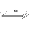 столешница под раковину jacob delafon parallel 120 eb50-1200-e10 квебекский дуб 290546