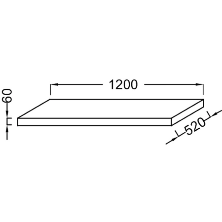 столешница под раковину jacob delafon parallel 120 eb50-1200-e10 квебекский дуб 290546