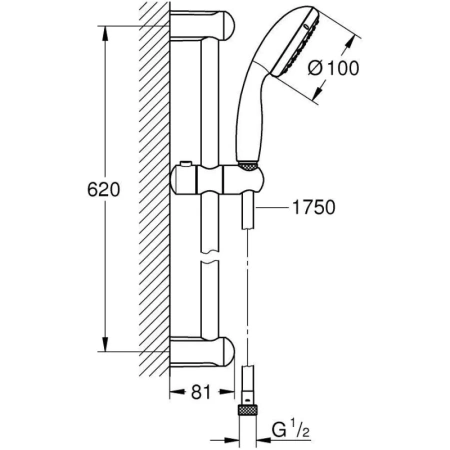 комплект смесителей (3 в 1) grohe eurosmart new 124446
