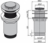 донный клапан для раковины без перелива alcaplast a394