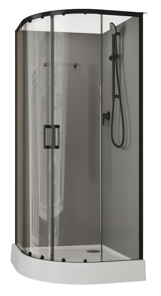 душевая кабина aquanet passion evo r black 90х90 267257 без гидромассажа