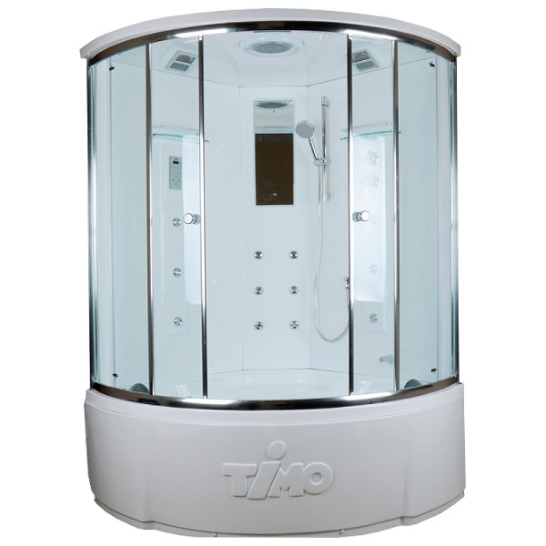 душевой бокс timo lux 135х135 t-7735c с гидромассажем