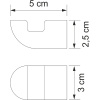 крючок wasserkraft kammel k-8323 цвет хром