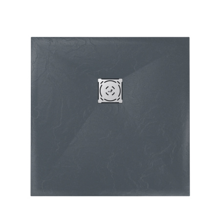 душевой поддон из искусственного камня rgw stone tray st-g 75x75 16152075-02 графит