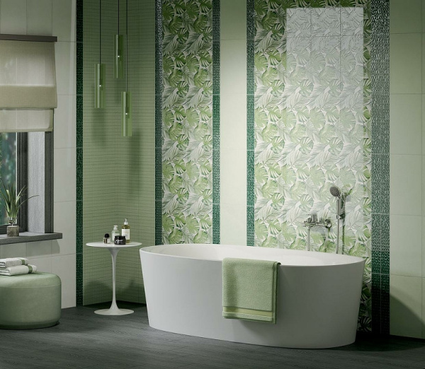 Керамическая плитка Kerama Marazzi Левада зеленый глянцевый 6410 настенная 25х40 см
