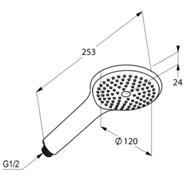 душевая лейка kludi freshline 1s 6780043-00