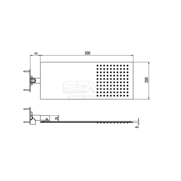 верхний душ rgw shower panels sp-63 21140363-01 хром