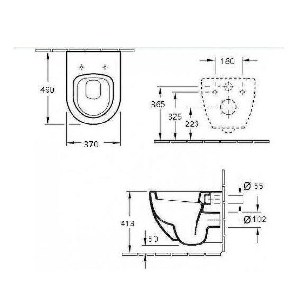 унитаз подвесной esbano aster esupastebm черный матовый
