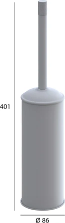 ёршик для унитаза boheme uno 10979-b черный матовый