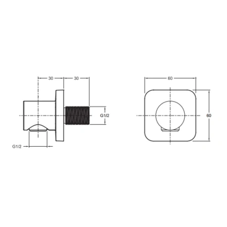 шланговое подключение jacob delafon modulo e8463-cp, хром