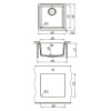 кухонная мойка lemark sinara 400-u 9910066 шампань
