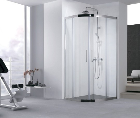 душевой уголок aquanet delta npe2142 00202312 90×90, r550, прозрачное стекло