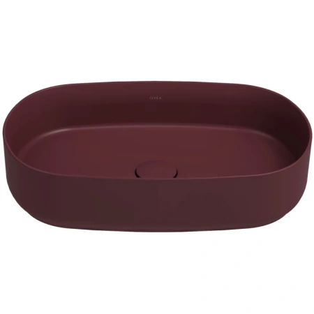 Раковина Isvea Infinity 10NF65055SV-2R накладная, 55x36 см, бордовый матовый