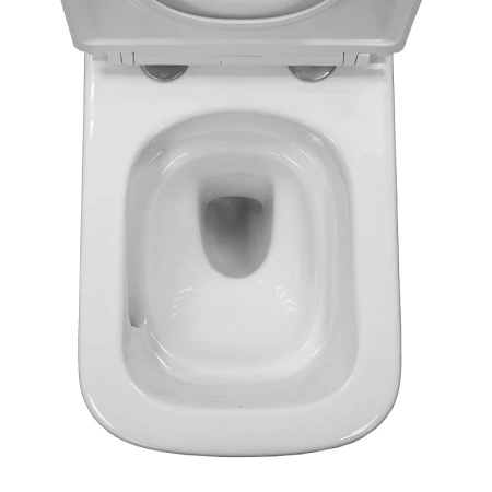 унитаз azario armonia az-2403 подвесной, безободковый, с сиденьем микролифт, глянцевый белый