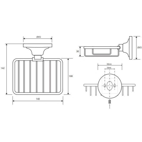 Мыльница Bemeta RETRO 144308162 хром