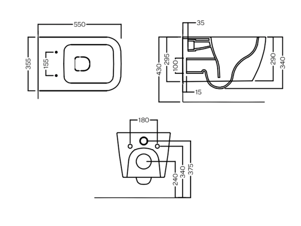 унитаз hatria tecna y9dj01 подвесной, безободковый, со сливом vortex, без сиденья, белый