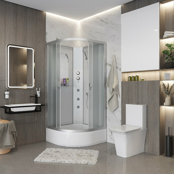 душевая кабина niagara classic 90x90 ng-3301-14bkg с гидромассажем