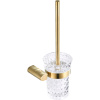 Ёршик для унитаза CeramaLux Florenzia 63113 Золото матовое