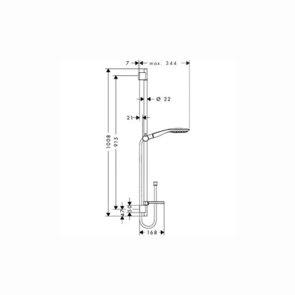 hansgrohe raindance select е 27857400 душевой гарнитур