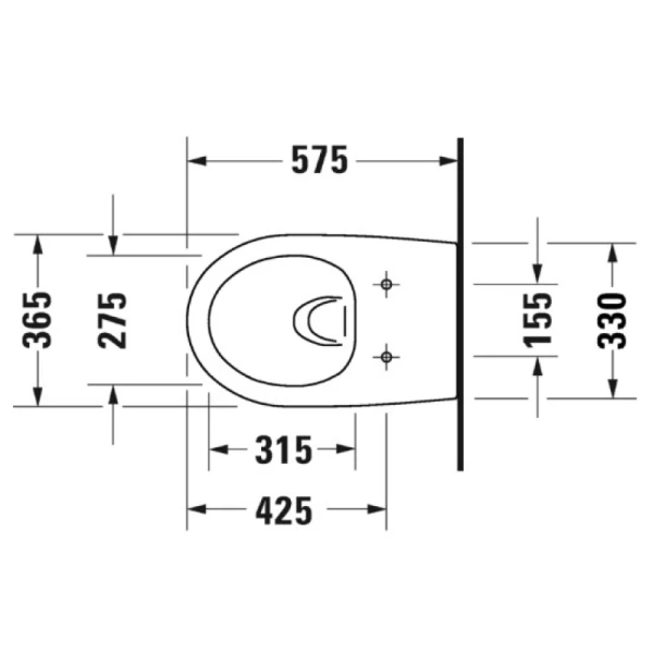 унитаз duravit architec 45720900a1 подвесной, с сиденьем микролифт, белый