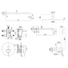 душевой комплект paffoni light kitlig019bo141 22.5 см, белый матовый