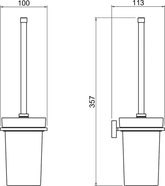 Ёршик для унитаза Aquatek Либра AQ4310CR Хром Ёршик для унитаза Aquatek Либра AQ4310CR Хром