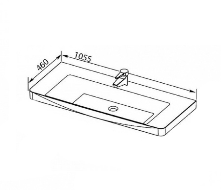 тумба с раковиной aquanet софия 105 212588 подвесная белый глянец