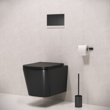 клавиша смыва iddis unifix unis1mbi77 механическая, черный матовый