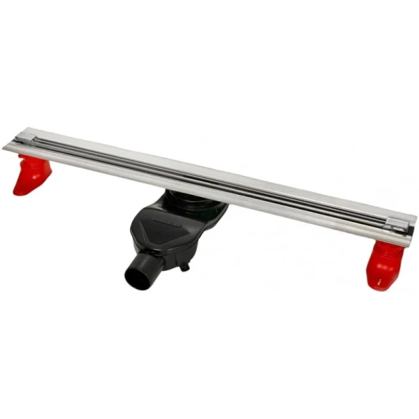 душевой лоток berges super slim 700 091153 с решеткой хром глянец