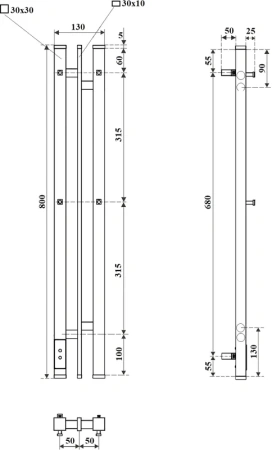 полотенцесушитель point фрея pn20718w электрический, 10x80 см, белый