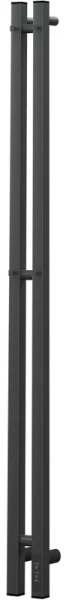полотенцесушитель point гермес п3 pn13812gb электрический, 8x120 см, графит блеск