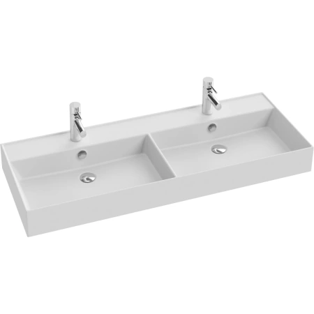 Раковина 121,2x46,6 см Jacob Delafon Vivienne EXBL112-BCM, двойная, цвет белый