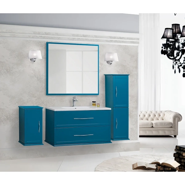 зеркало cezares tiffany 45048 98x90 см, с led-подсветкой, антизапотеванием, blu petrolio зеркало cezares tiffany 45048 98x90 см, с led-подсветкой, антизапотеванием, blu petrolio