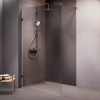 душевая стенка am.pm x-joy w94wi-120-f1-mte, 120 см, со свободным входом, профиль хром матовый, стекло прозрачное