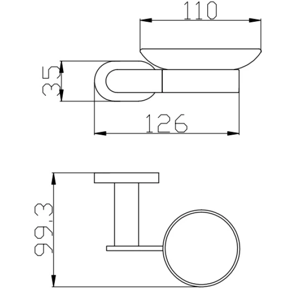 Мыльница Rav Slezak Yukon YUA0300CMAT черная матовая