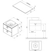 столешница под раковину ravak comfort 60 x000001379 белая