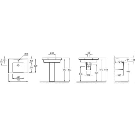 раковина накладная jacob delafon odeon up e4732 70 см