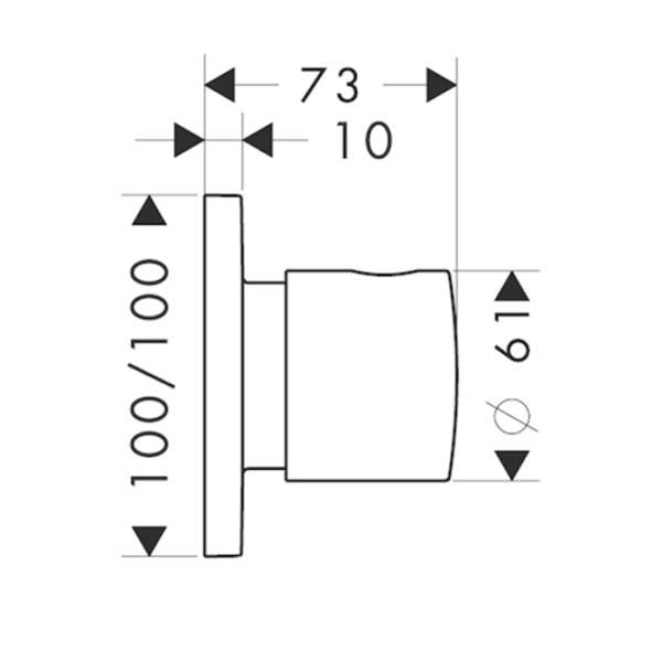 запорный/переключающий вентиль axor citterio m 34920000