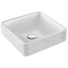 раковина jacob delafon vox evg102-pt5 накладная, карта парижа, 40x40 см, белая