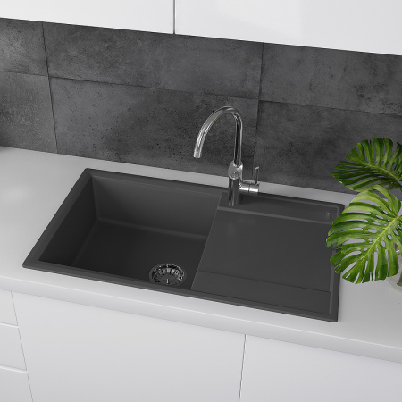 кухонная мойка lemark imandra 840 9910036 шампань