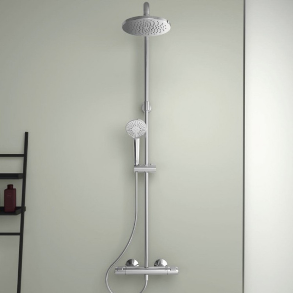 душевая система ideal standard ceratherm t25 a7701aa термостатическая цвет хром глянцевый