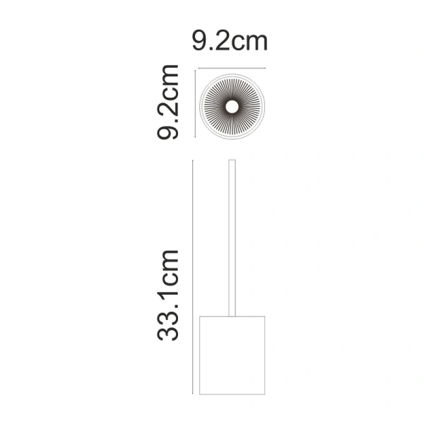 Ёршик для унитаза WasserKRAFT Havel K-7427 Белый