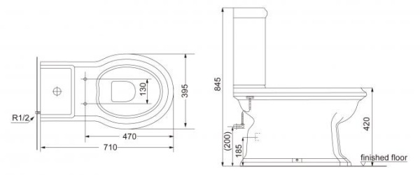 унитаз напольный creo ceramique dijon с коричневой деревянной крышкой унитаз напольный creo ceramique dijon с коричневой деревянной крышкой