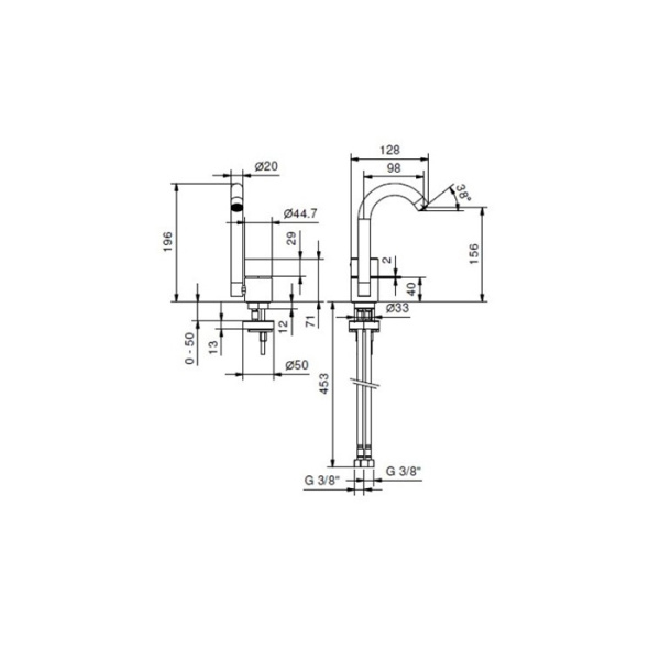 fantini fantini aa/27 смеситель для раковины на 1 отверстие, однорычажный, без донного клапана, цвет: матовая натуральная сталь