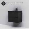 тумба под раковину am.pm gem 60 m90fhx06022bm подвесная черная матовая