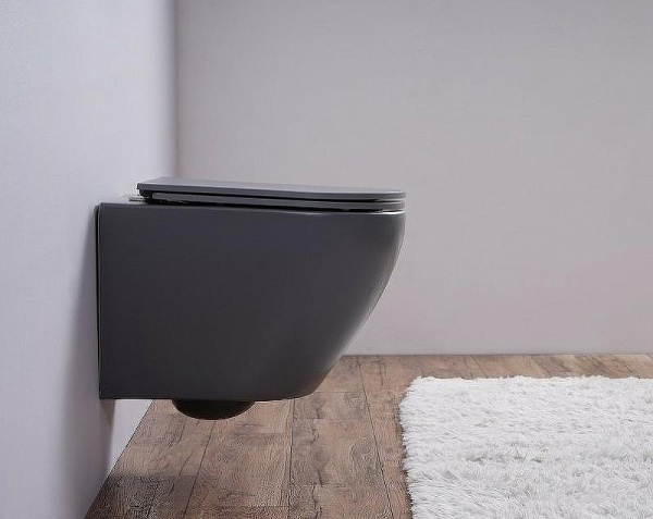 унитаз подвесной esbano azalea esupazalgm серый матовый