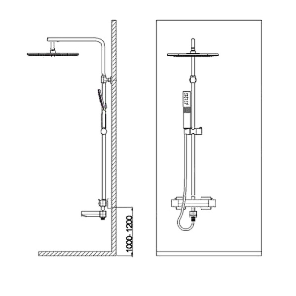 душевая система weltwasser ww ts 4244 10000000943 хром