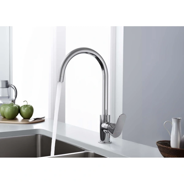 смеситель для кухни aquatek оберон aq1282cr хром