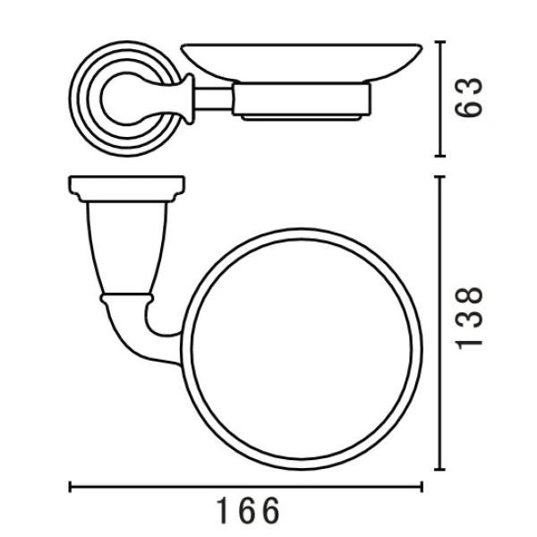 Мыльница Art&Max Bianchi AM-E-2603-DO