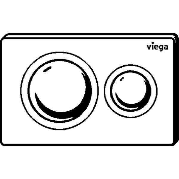 клавиша смыва viega prevista visign for style 8610.1 773786 хром матовый